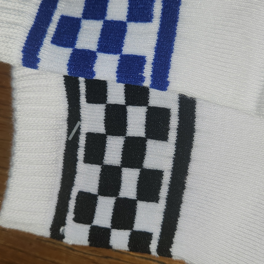 Adult One Size Checkered Socks Mixed Colors 6 Pairs NWT - Picture 7 of 9